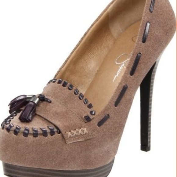 Jessica Simpson Shoes - EUC Jessica Simspon Mocassin Inspired Heels Size 7